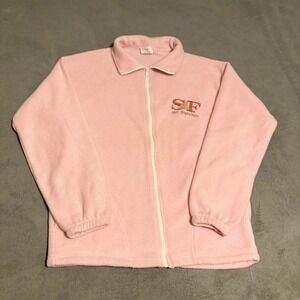 Vintage‎ Pink San Francisco Tourism fleece Zip Up jacket. Size Medium